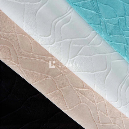 Kain Spandeks Spandex Bordir Ulir Polos